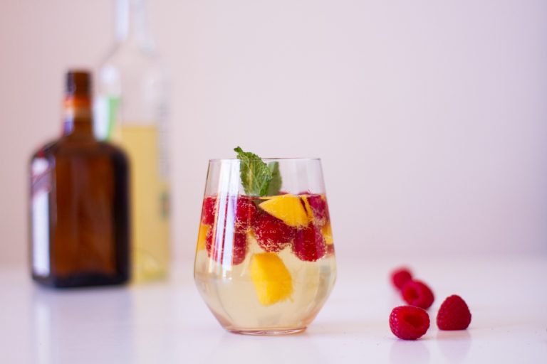 White Rasberry Mango Sangria