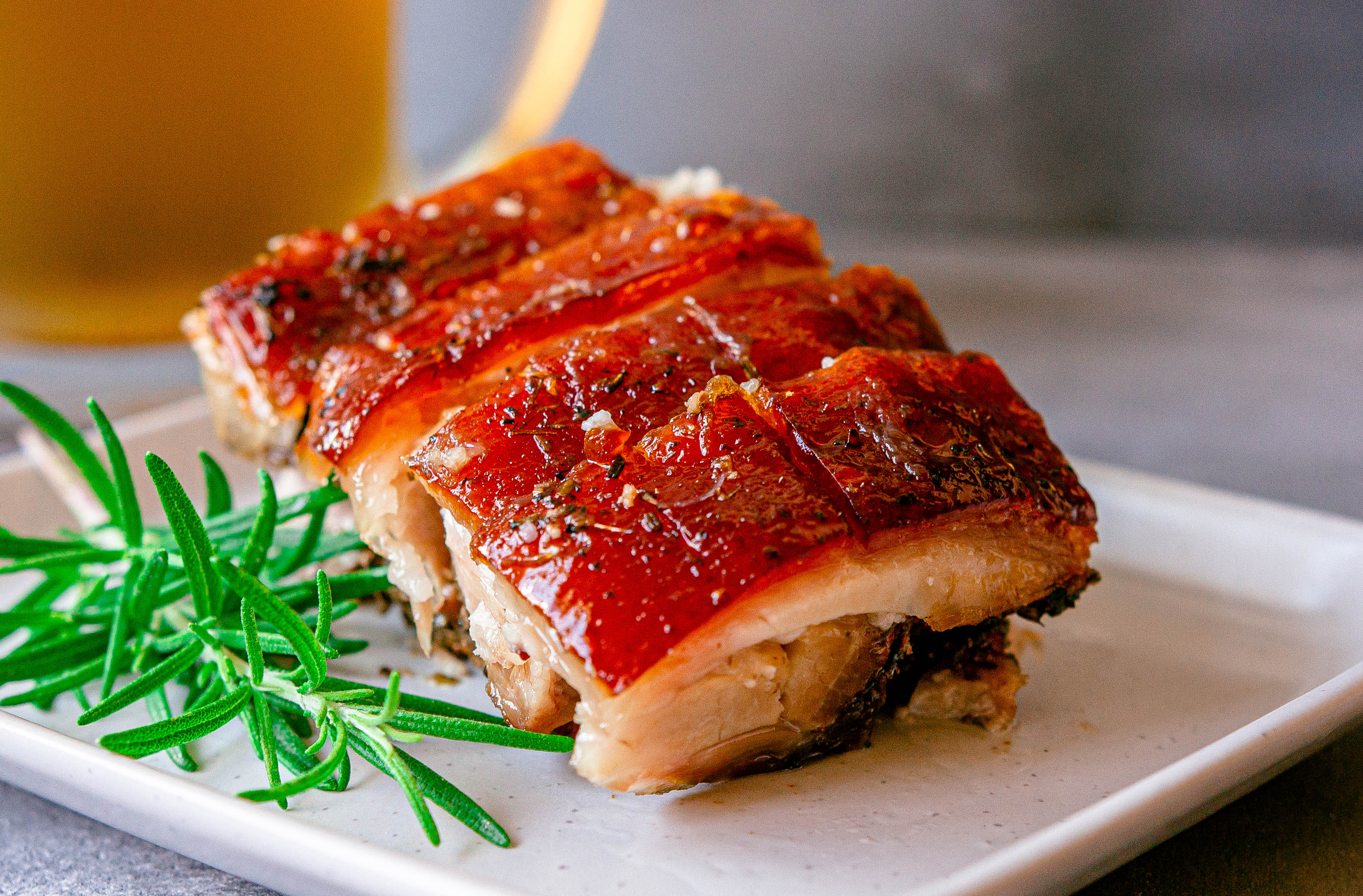 Crispy Beer Braised Pork Belly - Daryls Kitchen