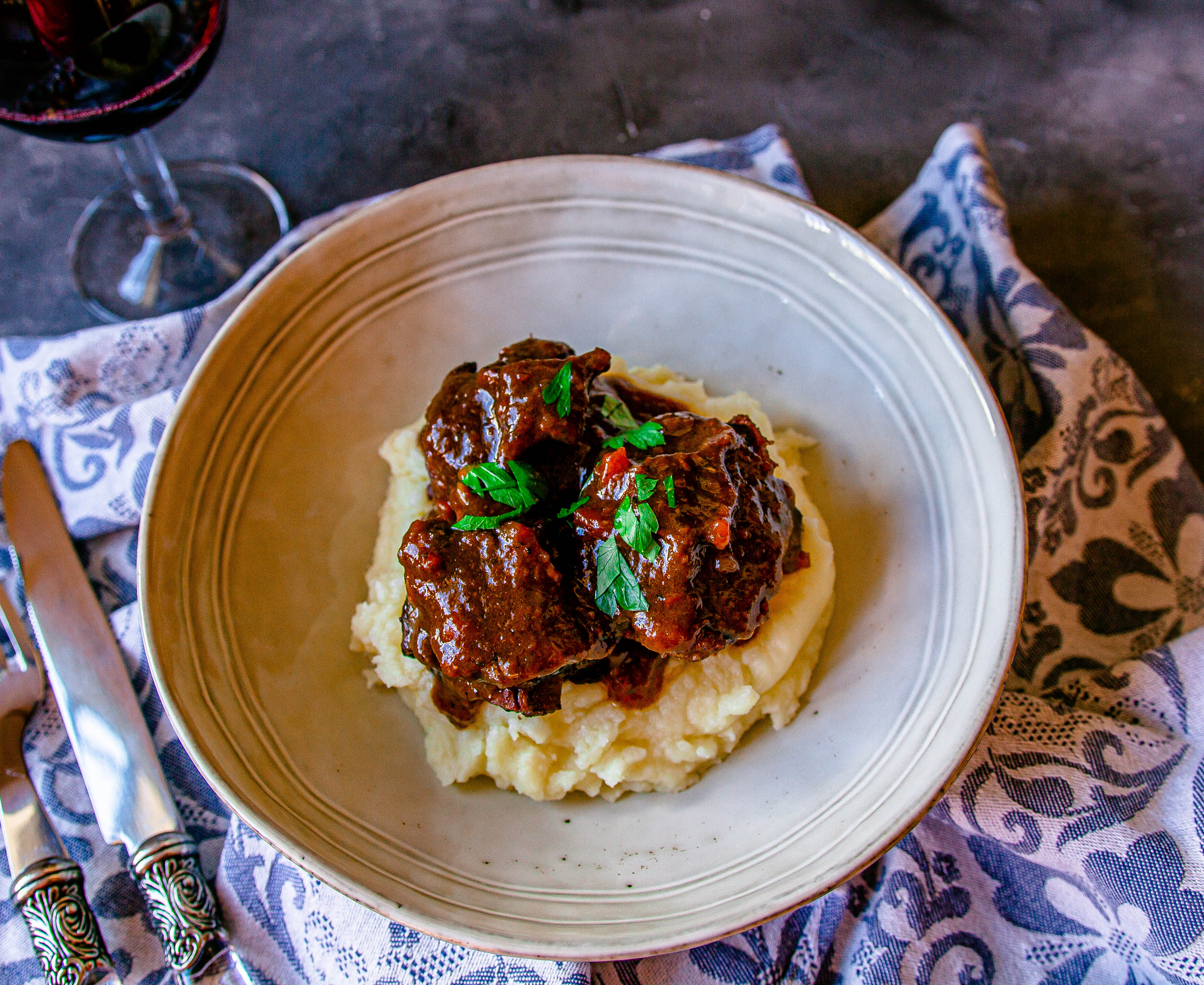 Braised Oxtail in Pedro Ximenez Sherry